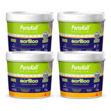 Kit 4 Rejuntes Acrilico Portokoll 1 Kg Branco Brilhante