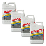 Kit 4 Removedor Alcalino Cera Sujeira Pesada Mágico 5l Start