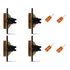 Kit 4 Reparo Completo Driver Corneta D250 Trio 200w Rms