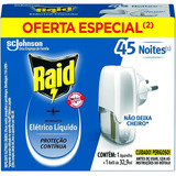 Kit 4 Repelente Raid Elétrico Aparelho refil Elimina Dengue