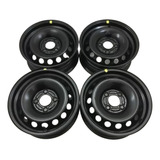Kit 4 Roda Ferro Aro 14 Ford Original Ka Fiesta Courier New