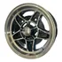 Kit 4 Rodas Brw 1870 15x6 5x205 Preto Diamantado Fusca