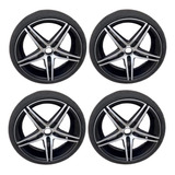 Kit 4 Rodas Com Pneu 1 Ruim Mercedes amg Aro 20 C63 2 Talas
