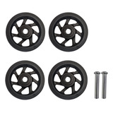 Kit 4 Rodinhas De Mala Giratória Para Substituição Avulsa