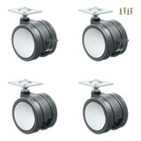 Kit 4 Rodinhas Preto