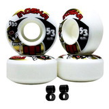 Kit 4 Rodinhas Skate Moska 53mm Wheels 100 Original
