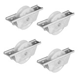 Kit 4 Roldana 2 Polegadas 70mm Guia Em U Portão Deslizante