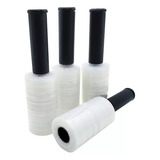 Kit 4 Rolos Filme Stretch Com Cabo Aplicado 10 Cm X 100 M