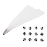 Kit 4 Sacos Confeitar Confeiteiro Profissional 12 Bicos Inox