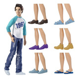 Kit 4 Sapatos Para Boneco Ken Barbie Botas Tênis Sapatinhos