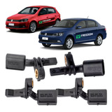 Kit 4 Sensor Freio Abs Voyage Gol G6 G7 Original Diant tras