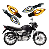 Kit 4 Setas Esportivas P01 Honda Cg 150 Sport 2008 2009 2010