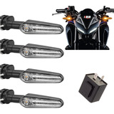 Kit 4 Setas Led Yamaha Modelo Original Pisca Rele