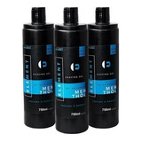 Kit 4 Shaving Gel Element Menthol Da Alfa Look s C 750ml