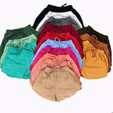 Kit 4 Short Feminino Plus Size G1 G2 G3 Praia Piscina Moda