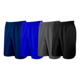Kit 4 Short Futebol Calção Esportivo Corrida Academia
