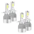 Kit 4 Super Led Farol Alto Baixo Milha 20000 Lumens 6500k