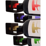 Kit 4 Suporte De Parede Para Garrafas De Bebidas Vinho Adega