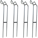 Kit 4 Suporte De Vara Pesca Fincador Barranco Reforçado 26cm
