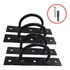 Kit 4 Suporte Trx Parede Teto Gancho Suspenso Argola Columpi