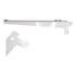Kit 4 Suportes Com Aba 40cm Trilho Cremalheira Prateleira