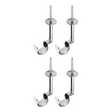 Kit 4 Suportes Teto Para Varão Simples 28mm Em Alumínio
