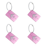 Kit 4 Tags Etiqueta Identificador Para Mala Bagagem Viagem