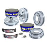 Kit 4 Tambor Freio Fusca 4 Furos Com Lonas Traseiro S Cubo