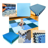 Kit 4 Tapete Infantil Tatame 50x50 20mm Menino Quarto Eva