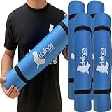 Kit 4 Tapetes Yoga Mat Exercícios Em EVA 50x180cm 5mm DF1032 Azul Dafoca Sports