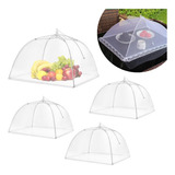 Kit 4 Tela Mosquiteiro Para Alimentos Rede Protetora Insetos