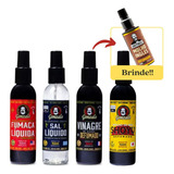 Kit 4 Temperos Spray Shoyu Fumaça Vinagre Sal 150ml Gonzalo