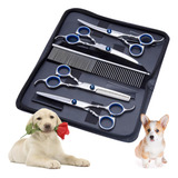 Kit 4 Tesouras Banho Tosa Profissionais Pet Cães Shop