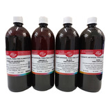 Kit 4 Tinta Corante Comestível P Papel De Arroz 960ml