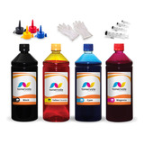 Kit 4 Tinta Para Hp Smart Tank 724 Gt52 E Gt53 1 Litro