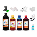 Kit 4 Tinta Para Lexmark X-1185 16 17 E 26 27 2,5 Litros