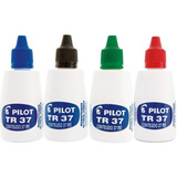 Kit 4 Tinta Para Pincel Atômico Permanente Tr 37 Pilot
