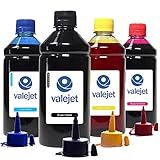 Kit 4 Tintas 296 XP231 Para Epson Bulk Ink Valejet CMYK 500ml