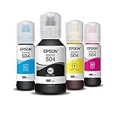 Kit 4 Tintas Para Impressora Epson Universal Original L4150