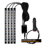 Kit 4 Tira Led Interior Carro Rgb Shocklight Luzes Atmosfera