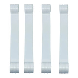 Kit 4 Tirantes Branco Das Haste P Lavadora Consul Facilite