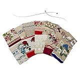 Kit 4 Toalhas De Mesa 4 Lugares Quadrada 1 45M X 1 45M Tecido Linhão Grosso Sortidas
