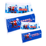 Kit 4 Toalhinha Escolar Personalizada Fazemos Todos Os Tema