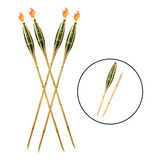 Kit 4 Tochas Bambu Iluminação Fogo