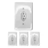 Kit 4 Tomada Embutir Parede 20a 2p+t Ilumi Eletrodoméstico Cor Branco
