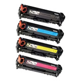 Kit 4 Toner 201a Cf400 Cf401 Cf402 Cf403 M277dw M252dw M252 Tinta Preto ciano magenta amarelo
