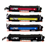 Kit 4 Toner Compatível Ce310a Ce311a Ce312a Ce313a | Cp1025 Tinta Preto/ciano/magenta/amarelo