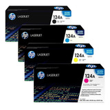 Kit 4 Toner Hp 124a Original Q6000a Q6001a Q6002a Q6003a