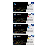 Kit 4 Toner Hp 124a Original Q6000a Q6001a Q6002a Q6003a