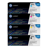 Kit 4 Toner Hp Original 304a Cc530a Cc531a Cc532a Cc533a